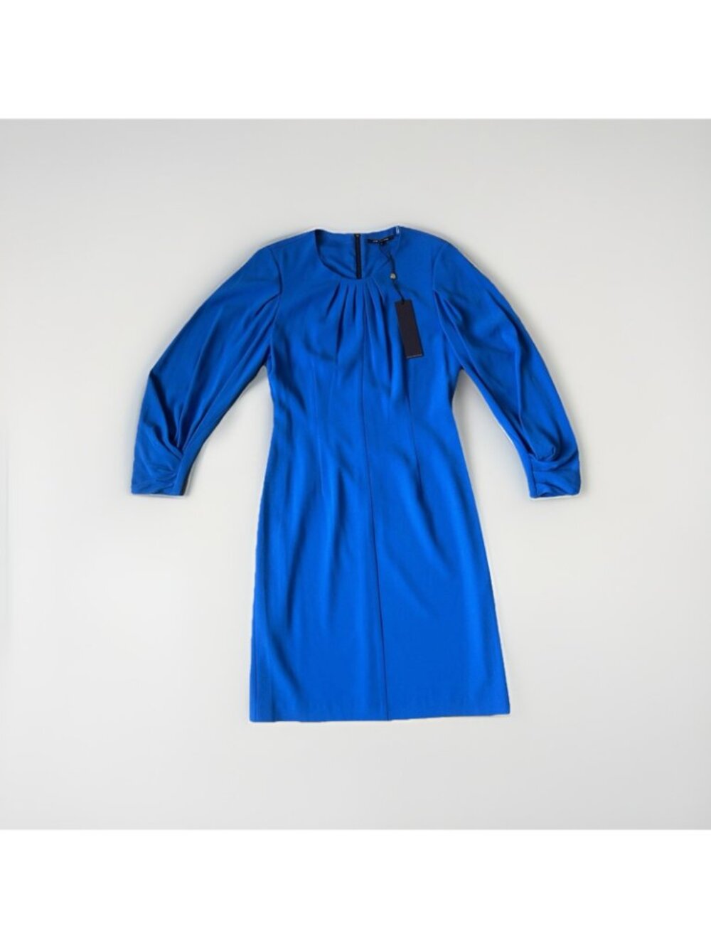 Kobi Halperin Jemima Dress 8 Blue Teal Pleated Long Sleeve NWT Graduation New - Picture 2 of 16